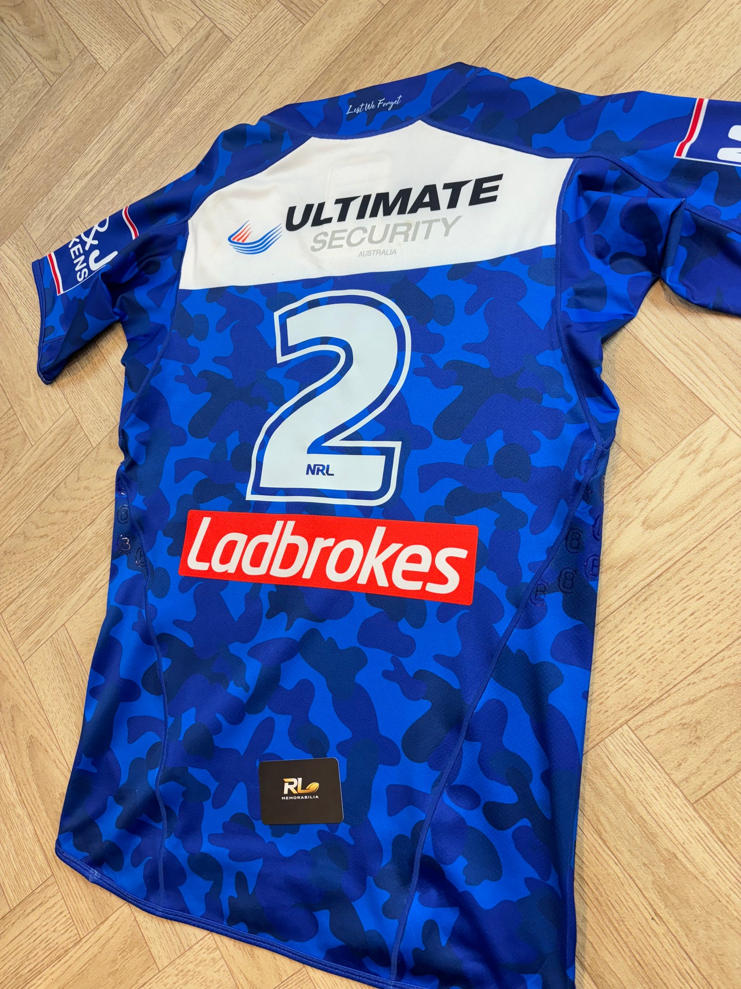 2019 Canterbury Bulldogs ANZAC Match Worn Jersey