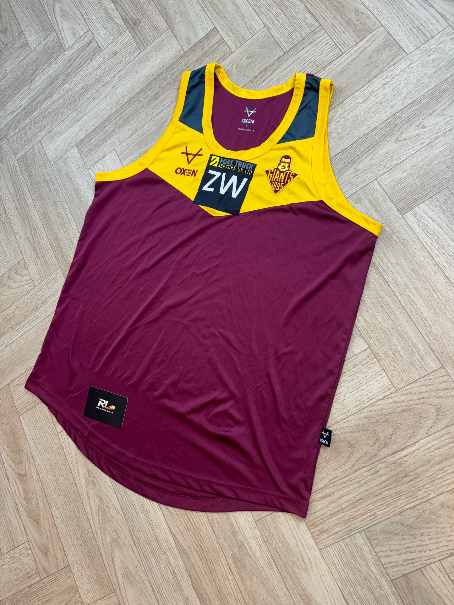 2025 Huddersfield giants player vest - Zac Woolford