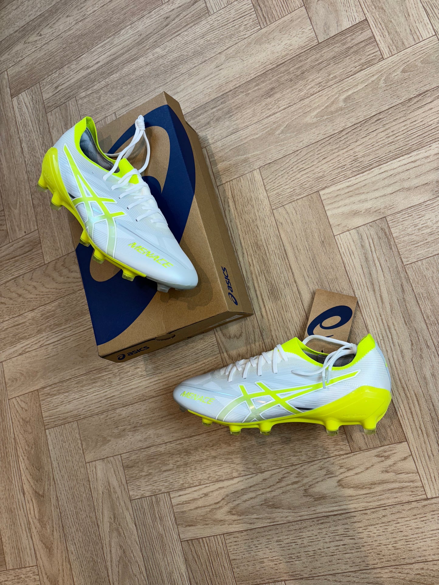 ASICS menace 5 - Safety Yellow / White