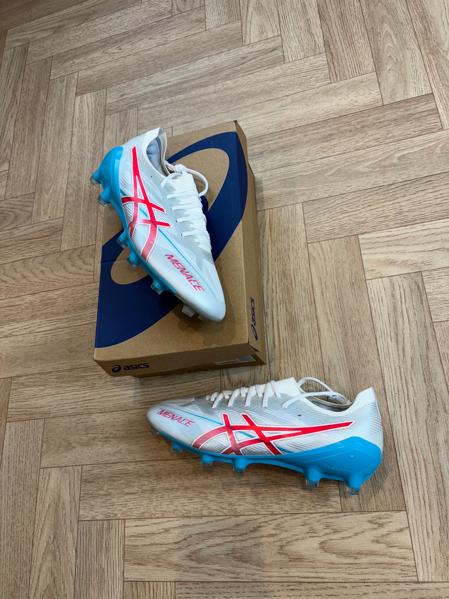 ASICS menace 5 - White/blue/Diva pink