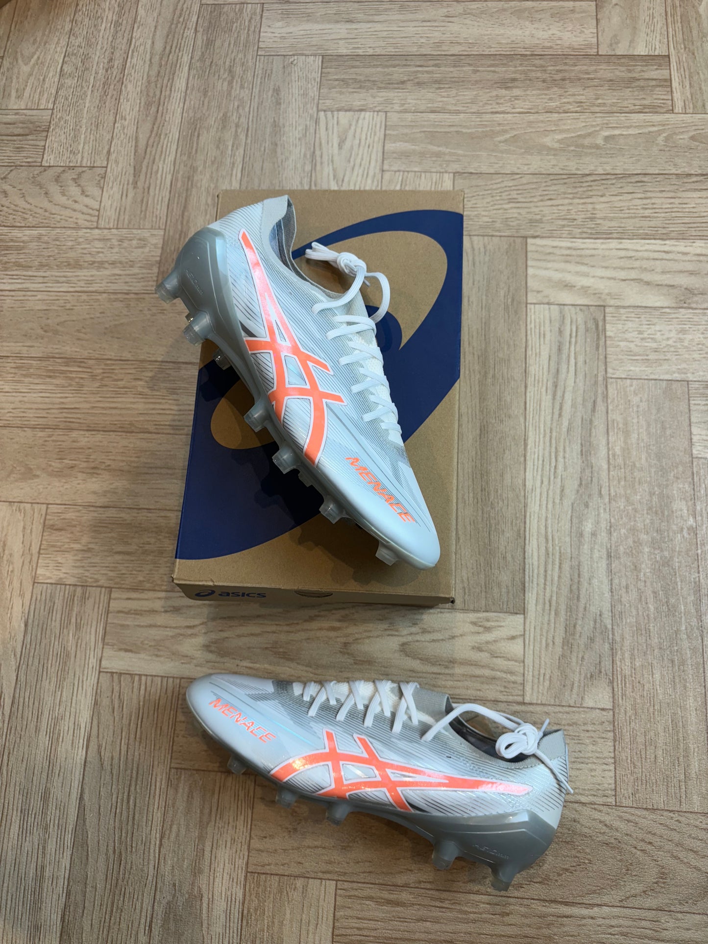 ASICS Menace 5 - Silver/Orange