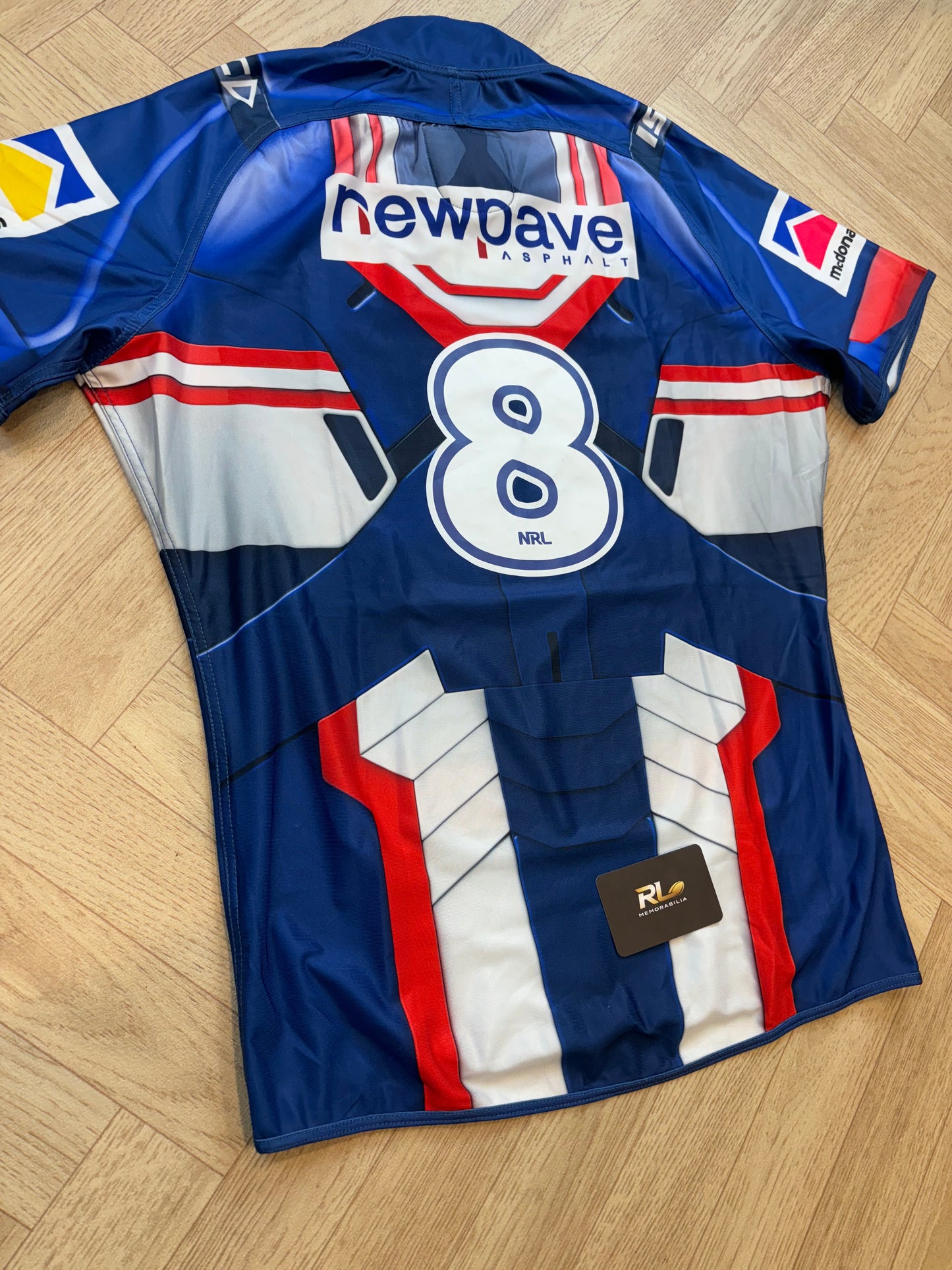 Newcastle Knights 2017 Marvel Round Match Worn Jersey - D Siafiti