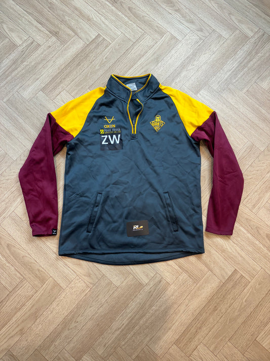 2025 Huddersfield giants player 1/4 zip - Zac Woolford