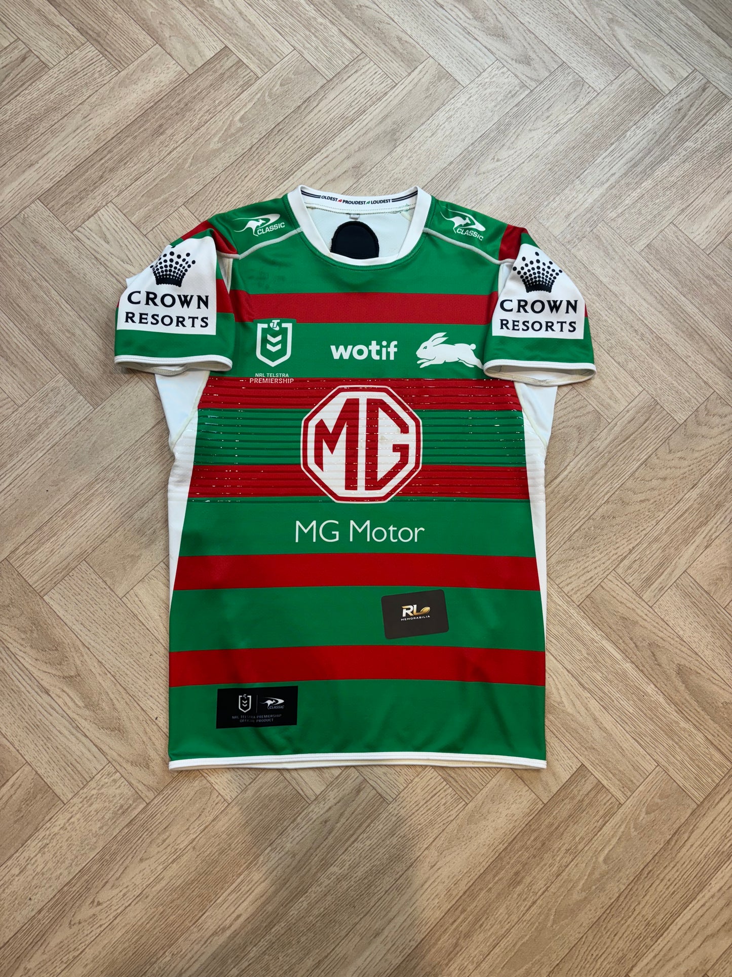 South Sydney Rabbitohs 2023 Match Worn Away Jersey