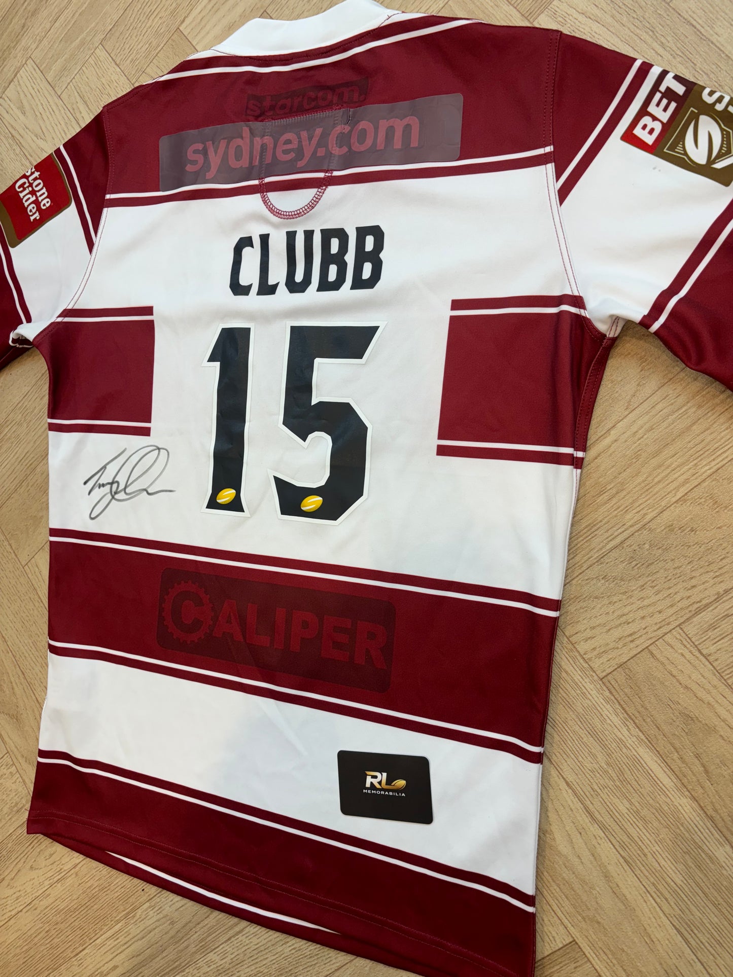 Wigan Warriors 2017 Match Worn Special Edition Jersey - Tony Clubb