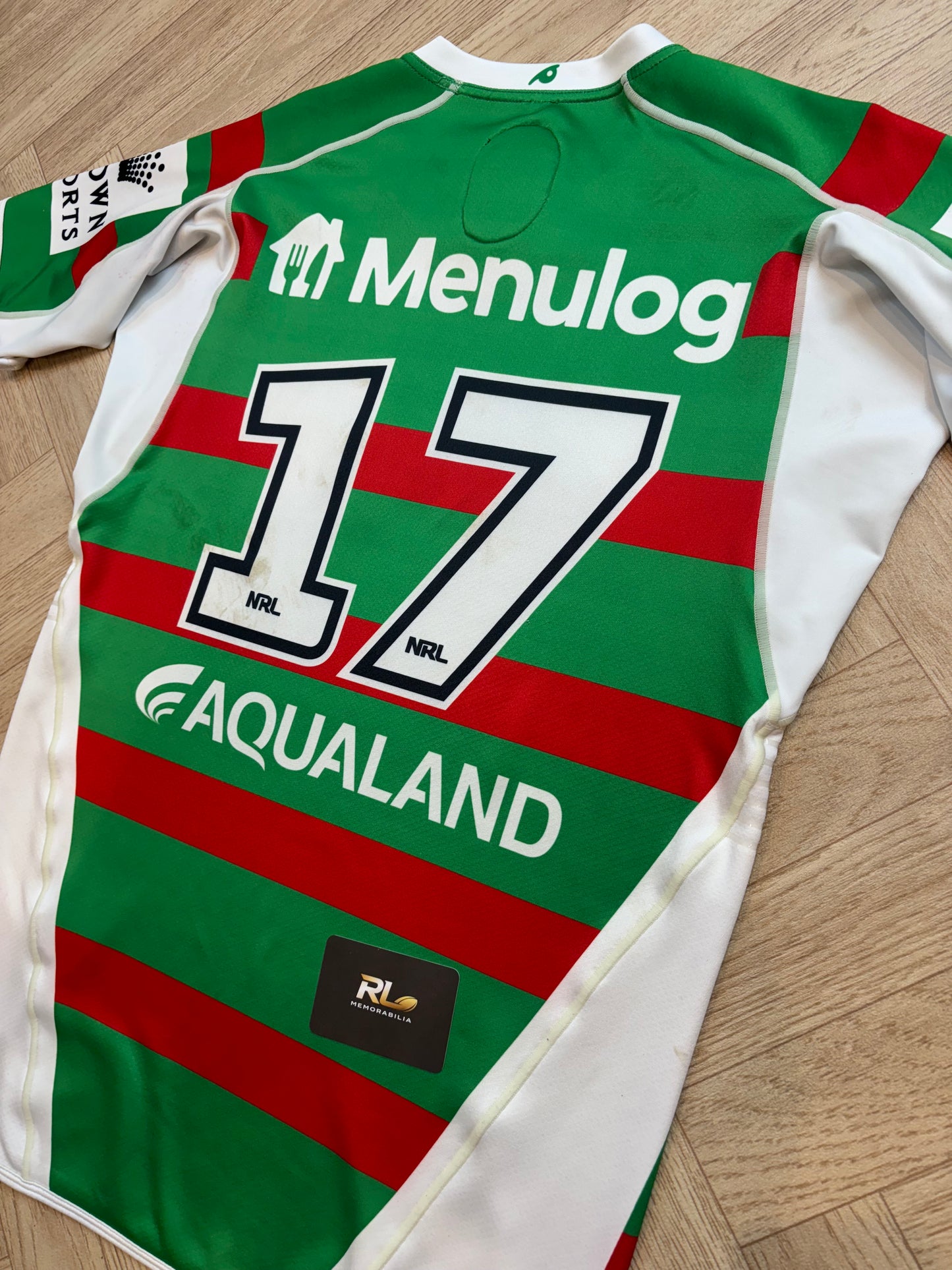 South Sydney Rabbitohs 2023 Match Worn Away Jersey
