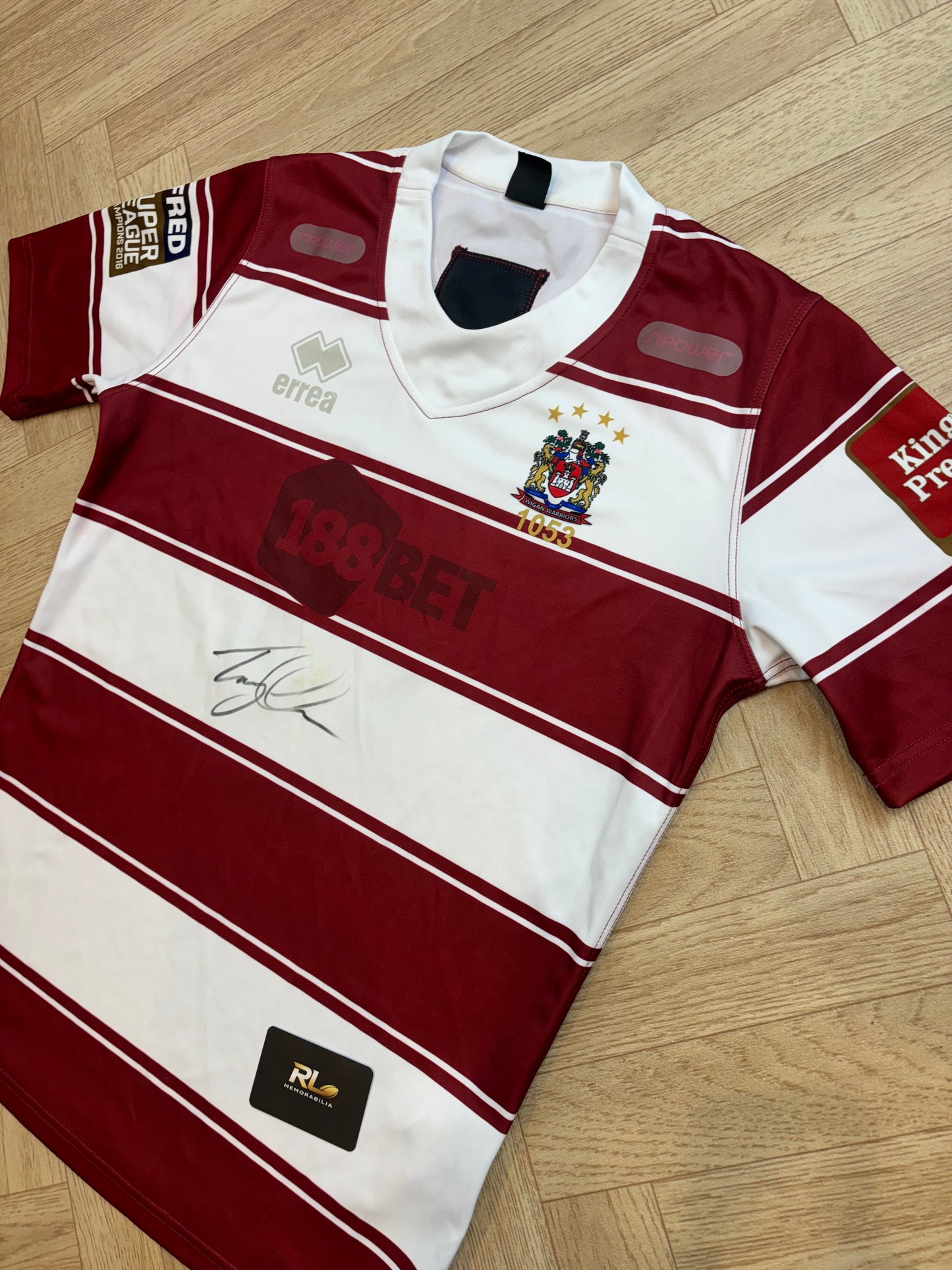 Wigan Warriors 2017 Match Worn Special Edition Jersey - Tony Clubb
