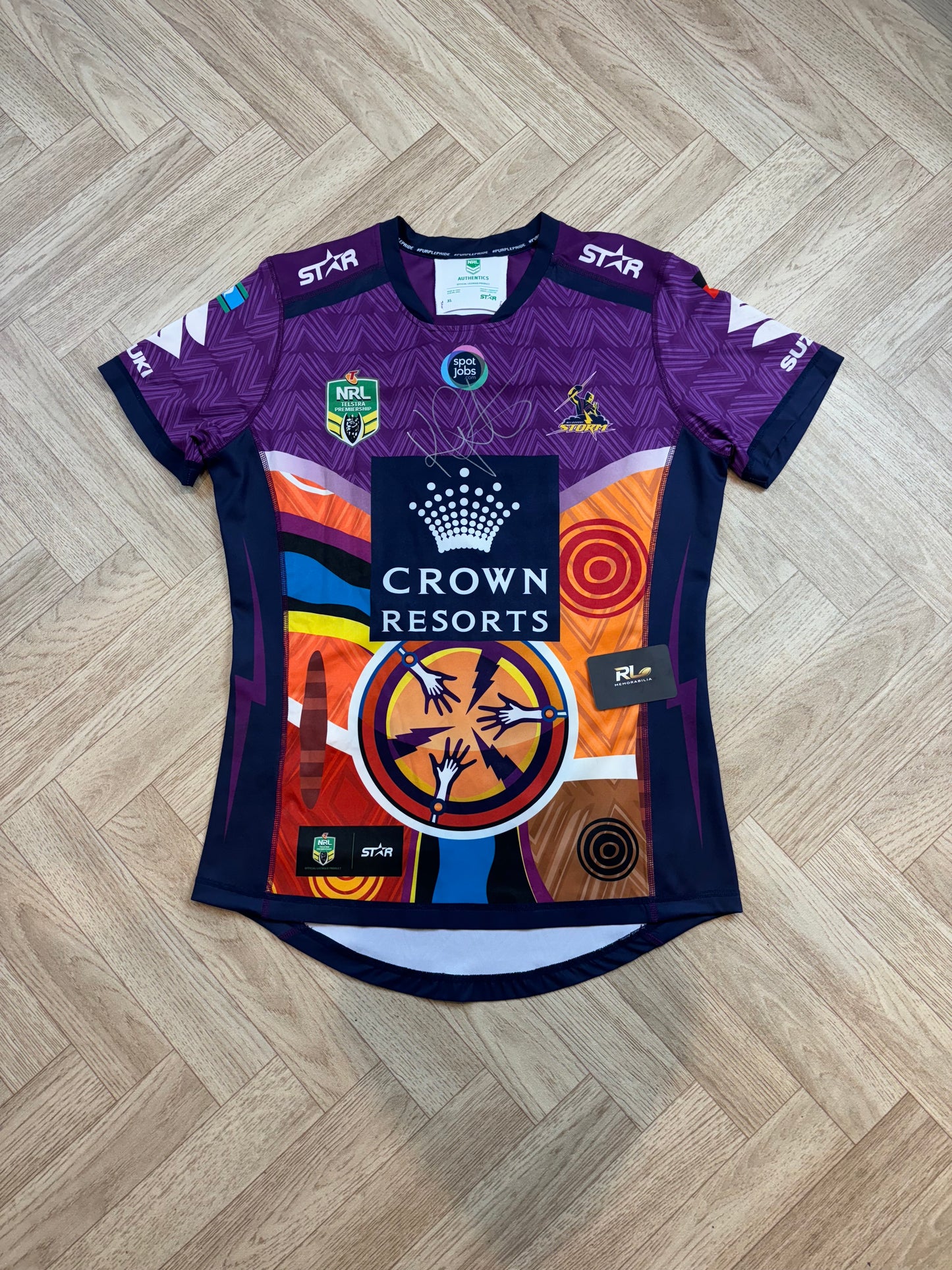 Melbourne Storm 2016 Indigenous round Match Worn Jersey - K Proctor