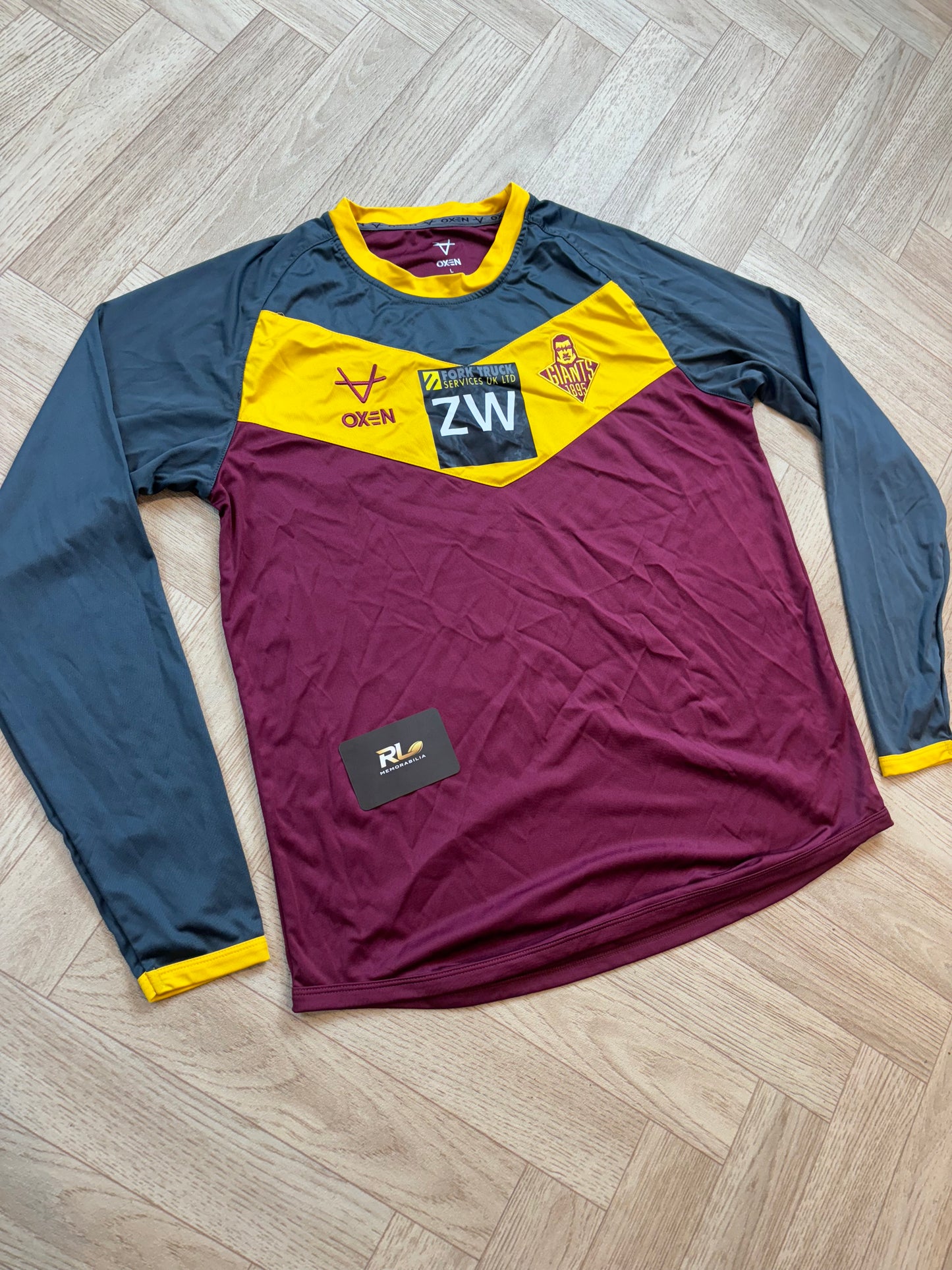 2025 Huddersfield Giants Player long sleeve tee - Zac Woolford