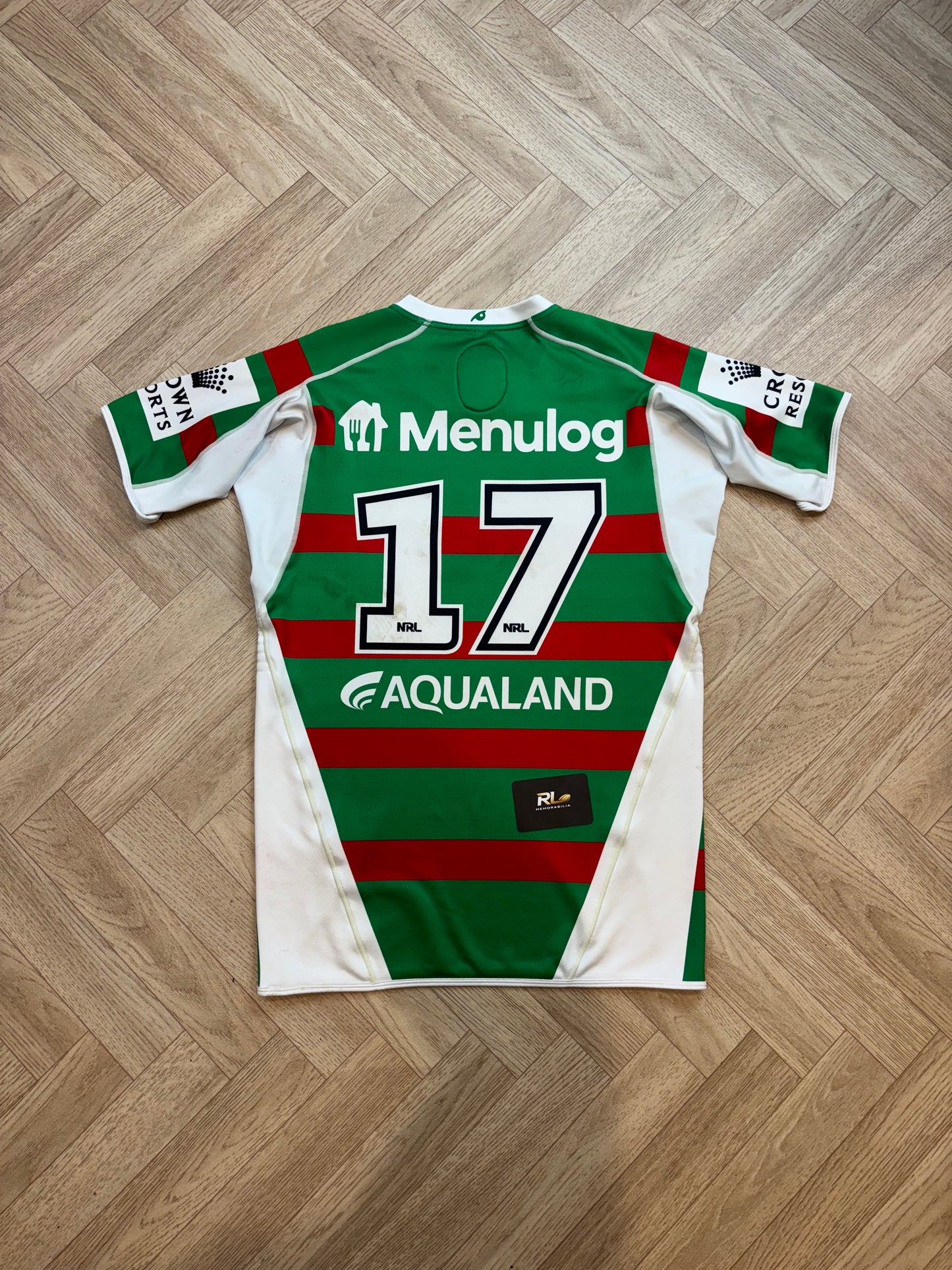 South Sydney Rabbitohs 2023 Match Worn Away Jersey