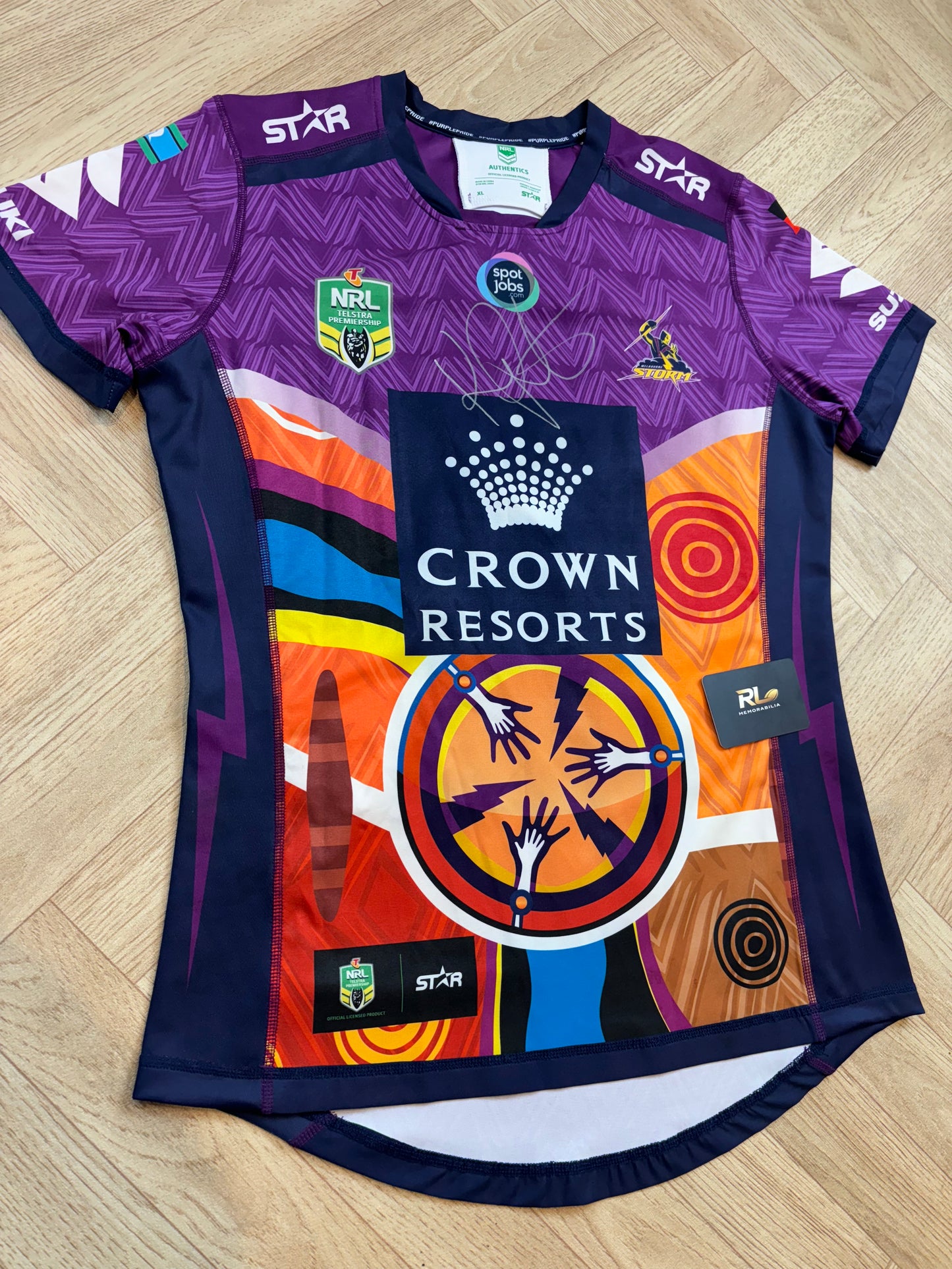 Melbourne Storm 2016 Indigenous round Match Worn Jersey - K Proctor