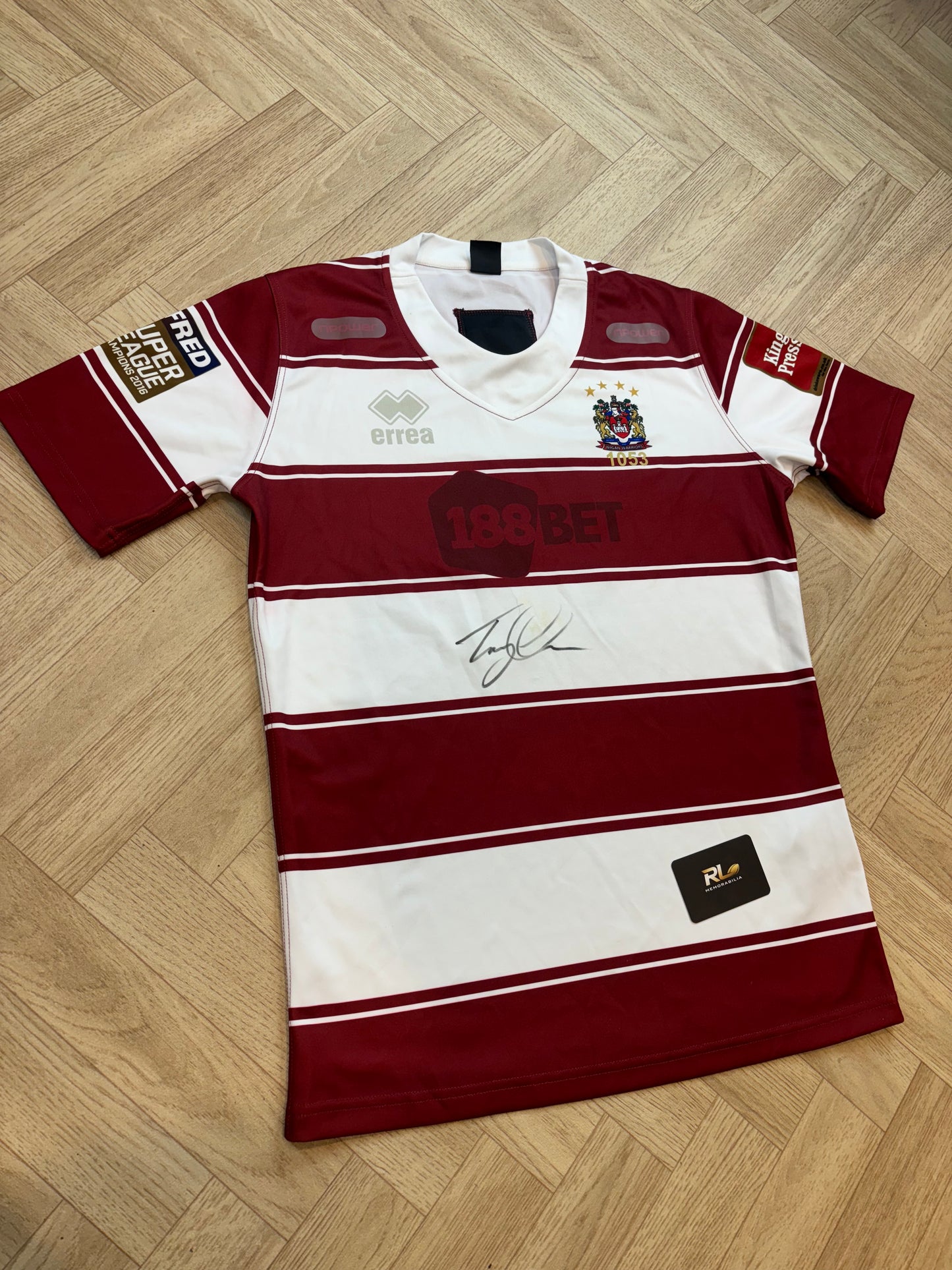 Wigan Warriors 2017 Match Worn Special Edition Jersey - Tony Clubb