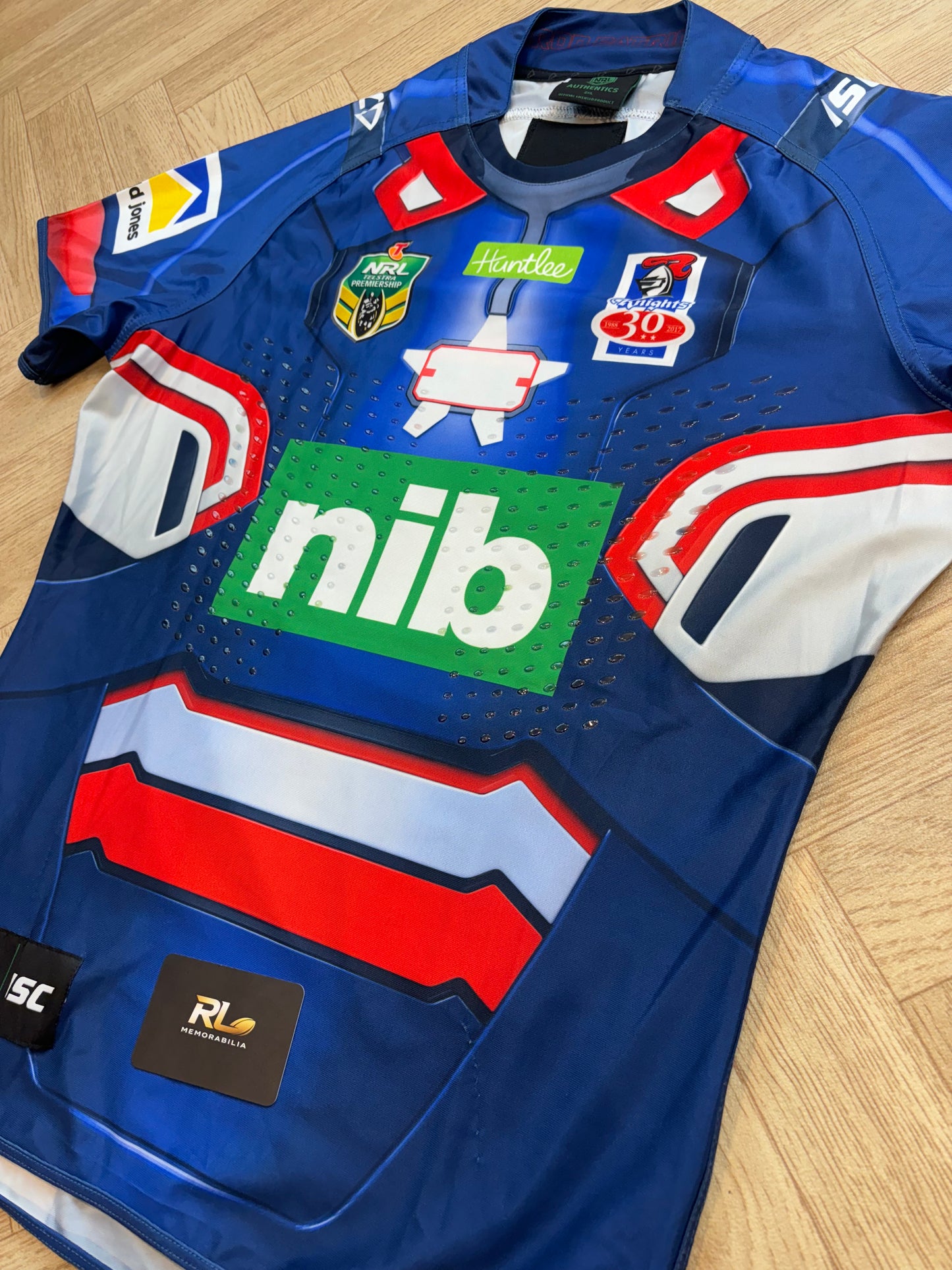 Newcastle Knights 2017 Marvel Round Match Worn Jersey - D Siafiti