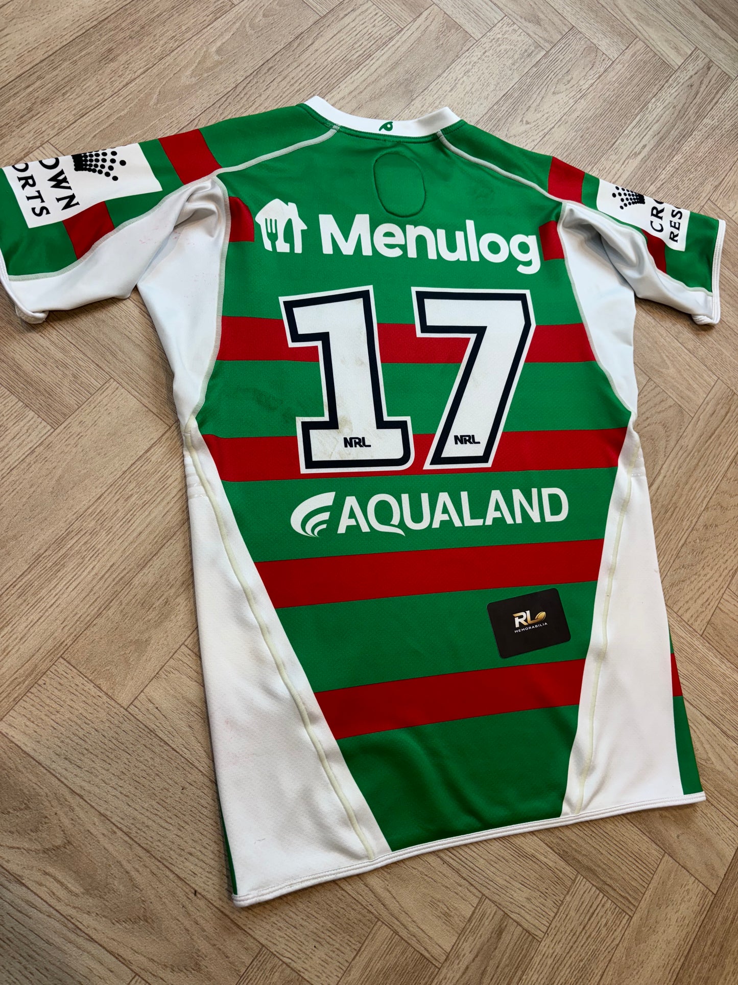 South Sydney Rabbitohs 2023 Match Worn Away Jersey