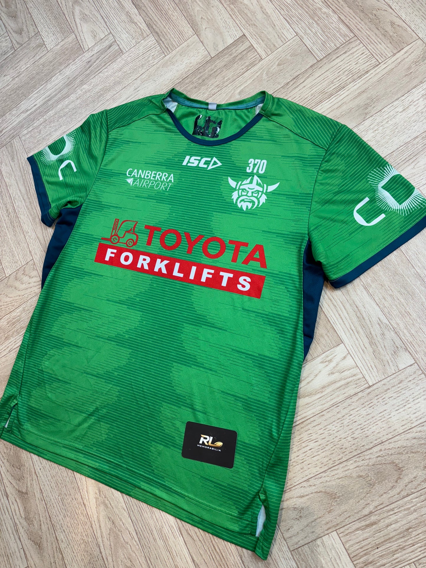 2025 Canberra Raiders Player Worn Training Shirt