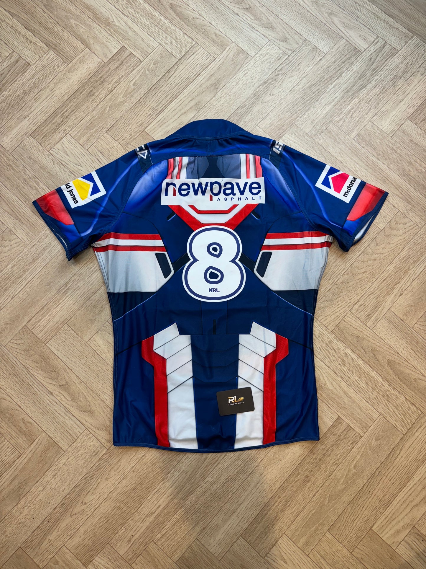 Newcastle Knights 2017 Marvel Round Match Worn Jersey - D Siafiti