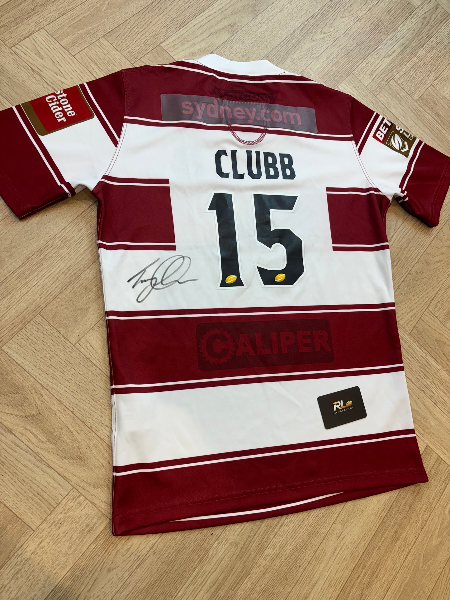 Wigan Warriors 2017 Match Worn Special Edition Jersey - Tony Clubb