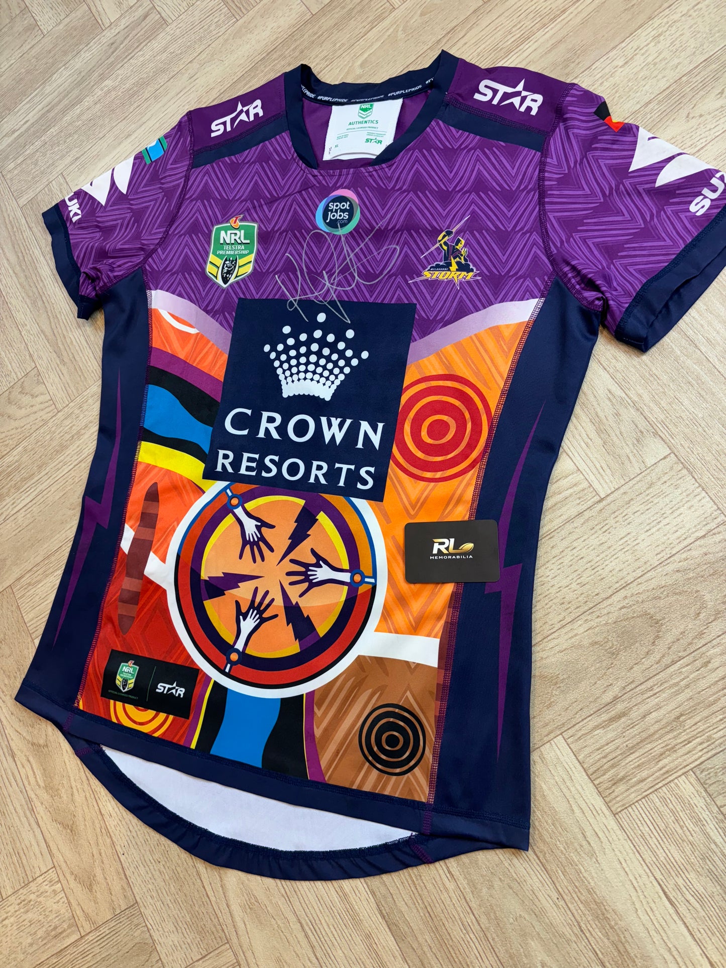 Melbourne Storm 2016 Indigenous round Match Worn Jersey - K Proctor