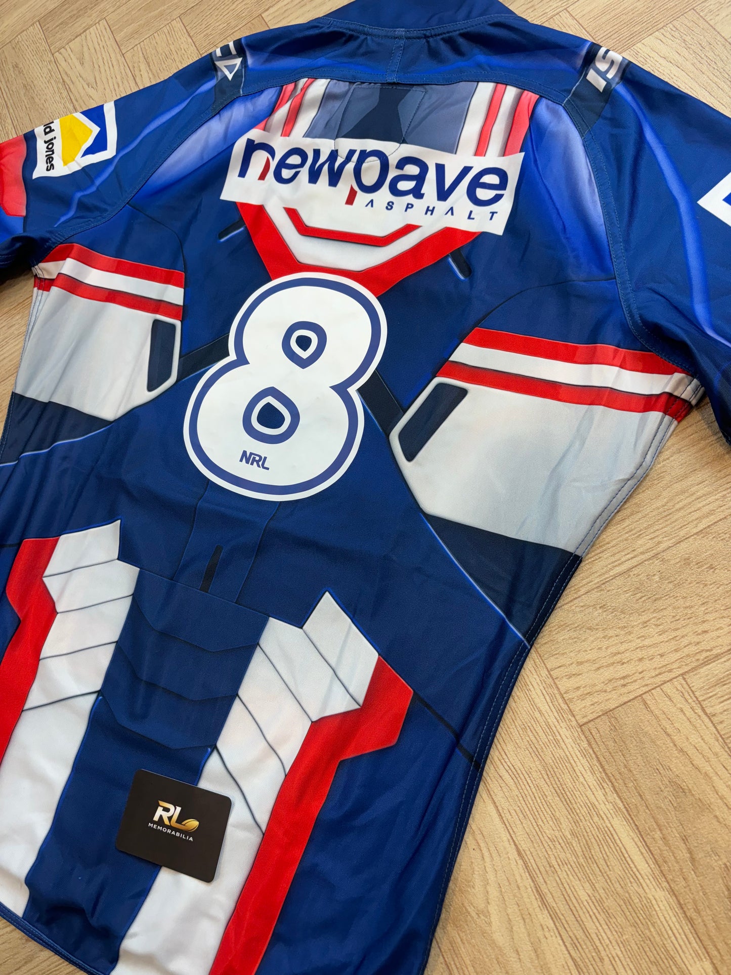 Newcastle Knights 2017 Marvel Round Match Worn Jersey - D Siafiti