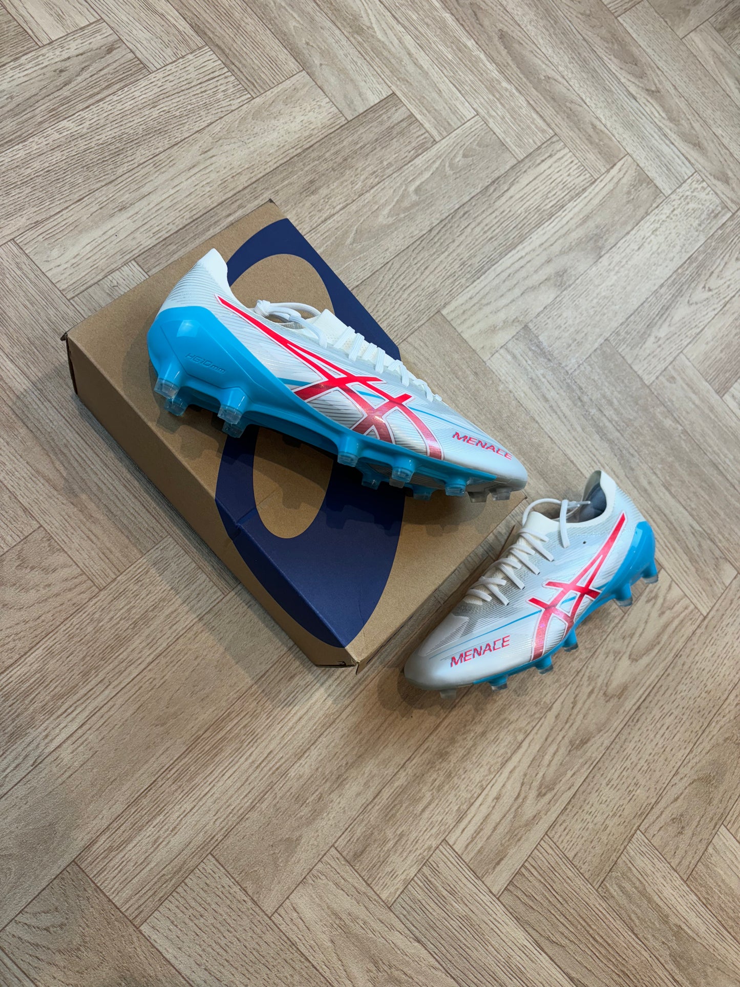 ASICS menace 5 - White/blue/Diva pink